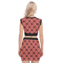 Load image into Gallery viewer, UTO IV V-Neck Vest Skirt Suit
