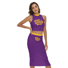 Load image into Gallery viewer, UTO IV Women&#39;s Tank Top &amp; Split High Skirt Set
