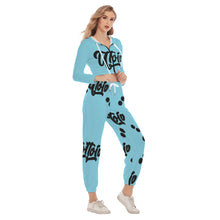 Load image into Gallery viewer, UTO IV Women&#39;s Crop Hoodie Sports Set
