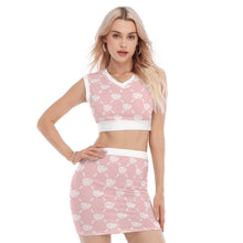 Load image into Gallery viewer, UTO IV V-Neck Vest Skirt Suit
