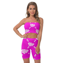 Load image into Gallery viewer, UTO IV Women&#39;s Breast Wrap Shorts Suit

