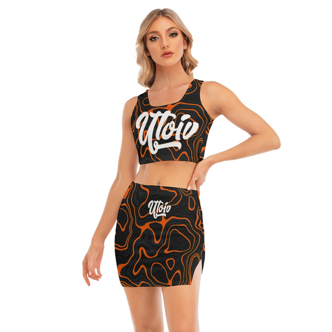 UTO IV Women's Camisole And Hip Skirt Suit