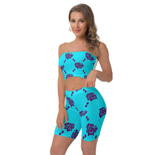 Load image into Gallery viewer, UTO IV Women&#39;s Breast Wrap Shorts Suit
