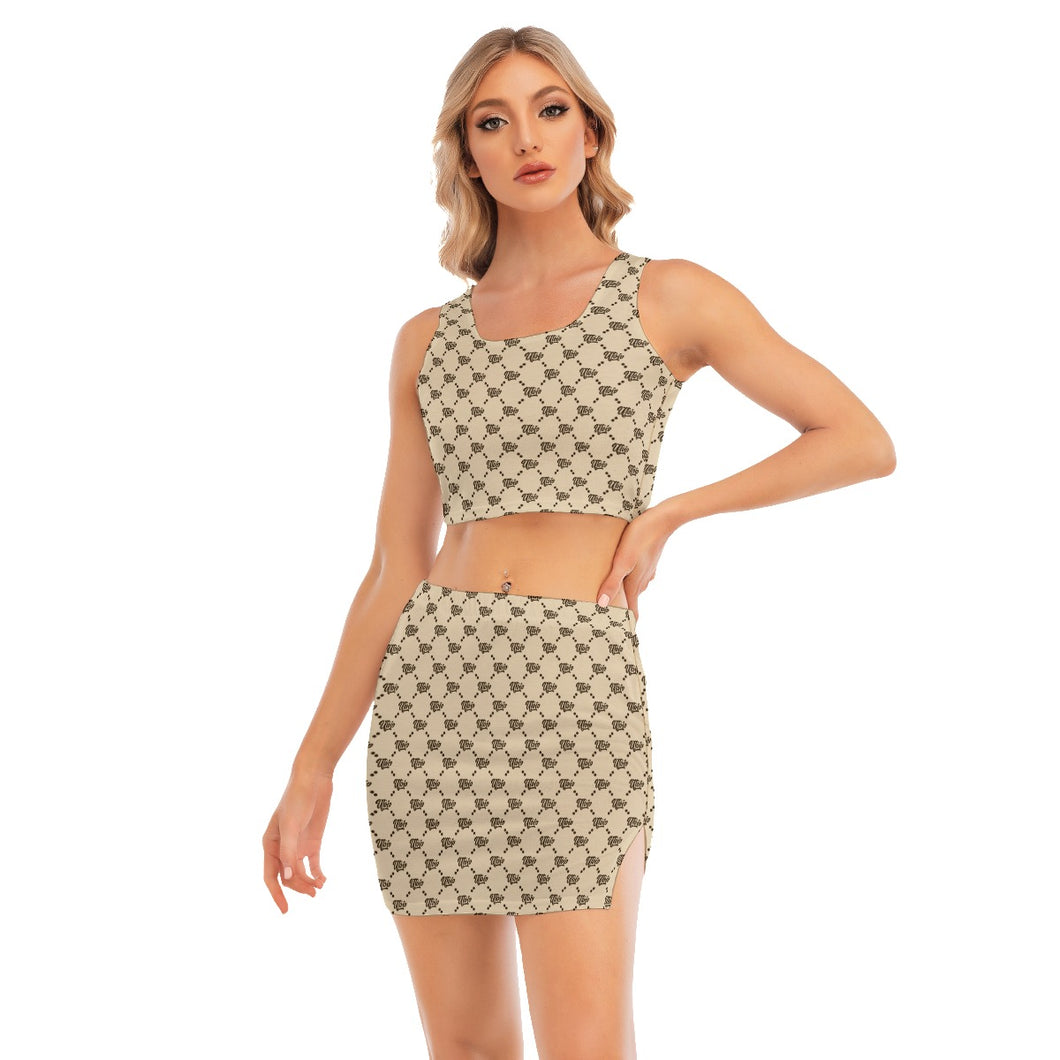 UTO IV Women's Camisole And Hip Skirt Suit