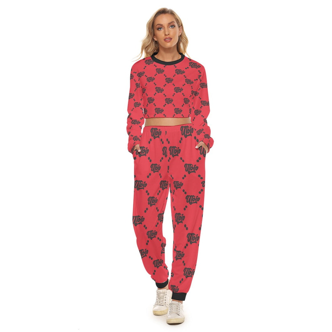 UTO IV Women's Crop Sweatshirt Suit