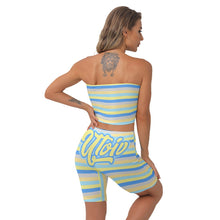 Load image into Gallery viewer, UTO IV Women&#39;s Breast Wrap Shorts Suit
