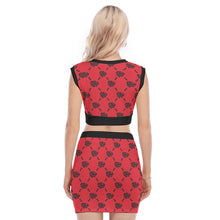 Load image into Gallery viewer, UTO IV V-Neck Vest Skirt Suit
