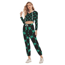 Load image into Gallery viewer, UTO IV Women&#39;s Crop Hoodie Sports Set
