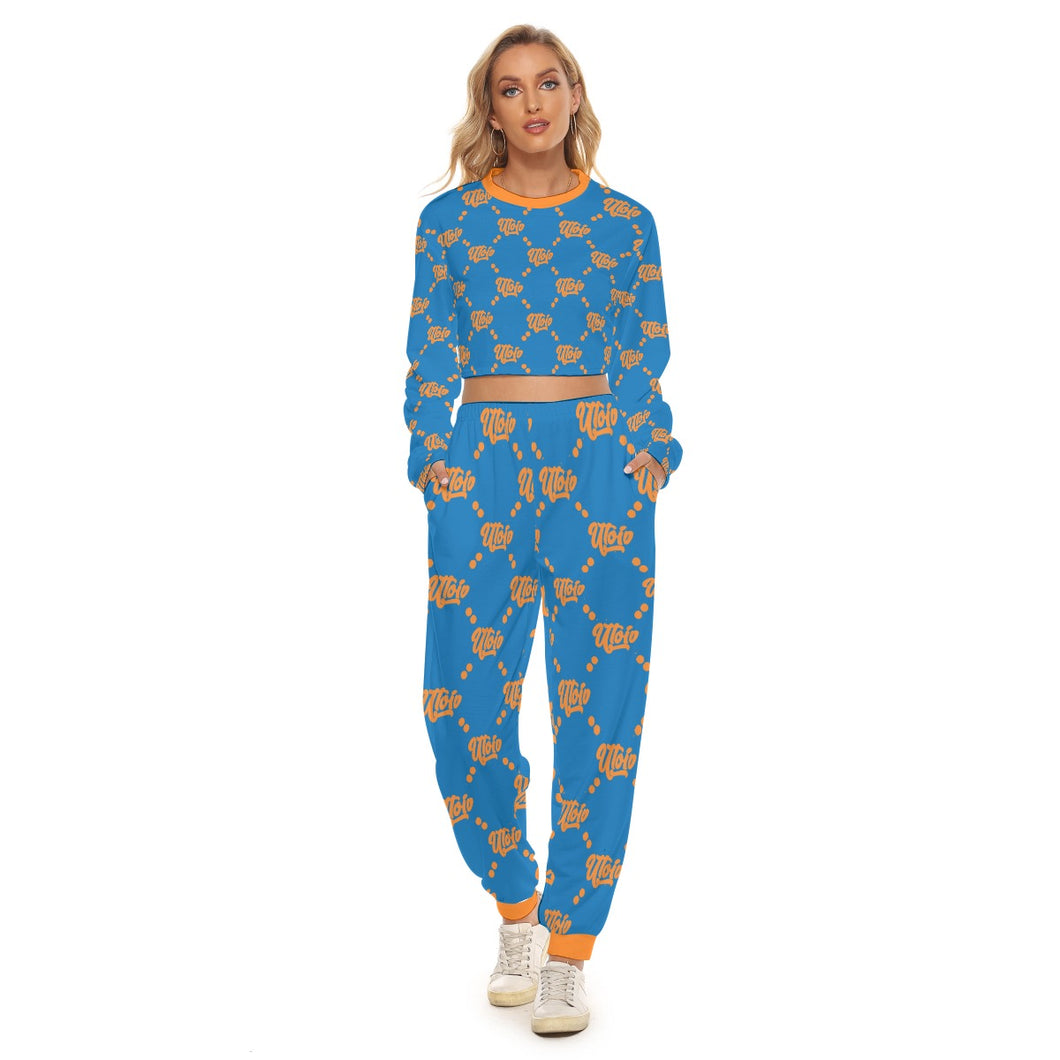 UTO IV Women's Crop Sweatshirt Suit