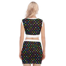Load image into Gallery viewer, UTO IV V-Neck Vest Skirt Suit
