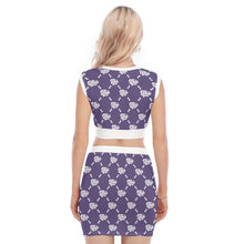 Load image into Gallery viewer, UTO IV V-Neck Vest Skirt Suit
