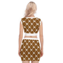 Load image into Gallery viewer, UTO IV V-Neck Vest Skirt Suit

