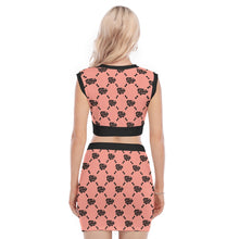 Load image into Gallery viewer, UTO IV V-Neck Vest Skirt Suit
