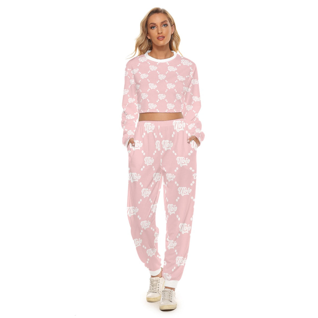 UTO IV Women's Crop Sweatshirt Suit