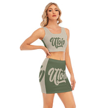 Load image into Gallery viewer, UTO IV Women&#39;s Camisole And Hip Skirt Suit
