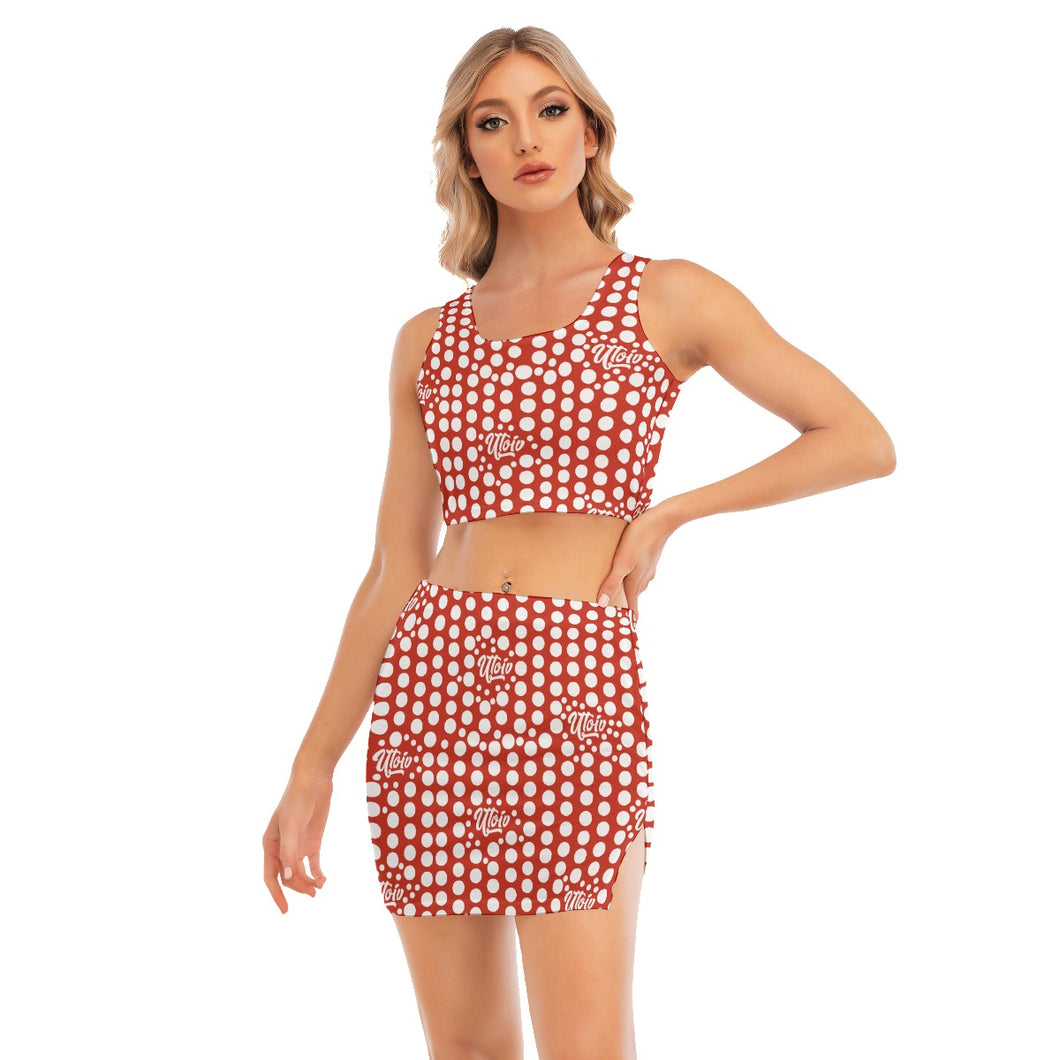 UTO IV Women's Camisole And Hip Skirt Suit