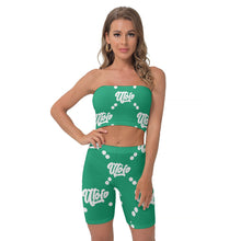 Load image into Gallery viewer, UTO IV Women&#39;s Breast Wrap Shorts Suit
