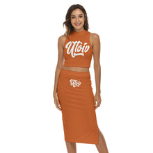 Load image into Gallery viewer, UTO IV Women&#39;s Tank Top &amp; Split High Skirt Set
