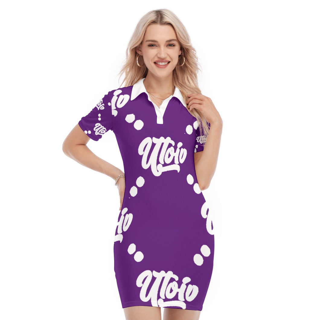 UTO IV Women's Polo Collar Dress
