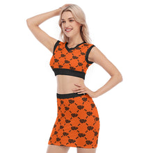 Load image into Gallery viewer, UTO IV V-Neck Vest Skirt Suit
