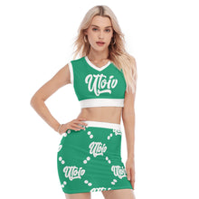 Load image into Gallery viewer, UTO IV V-Neck Vest Skirt Suit
