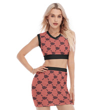 Load image into Gallery viewer, UTO IV V-Neck Vest Skirt Suit
