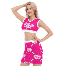 Load image into Gallery viewer, UTO IV V-Neck Vest Skirt Suit
