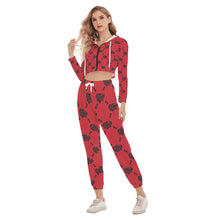Load image into Gallery viewer, UTO IV Women&#39;s Crop Hoodie Sports Set

