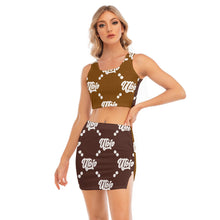 Load image into Gallery viewer, UTO IV Women&#39;s Camisole And Hip Skirt Suit
