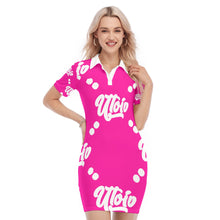 Load image into Gallery viewer, UTO IV Women&#39;s Polo Collar Dress
