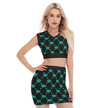 Load image into Gallery viewer, UTO IV V-Neck Vest Skirt Suit
