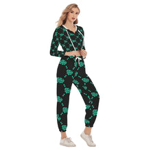 Load image into Gallery viewer, UTO IV Women&#39;s Crop Hoodie Sports Set
