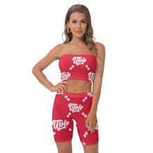 Load image into Gallery viewer, UTO IV Women&#39;s Breast Wrap Shorts Suit
