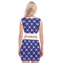 Load image into Gallery viewer, UTO IV Women&#39;s Collarless V Collar Vest Skirt Suit
