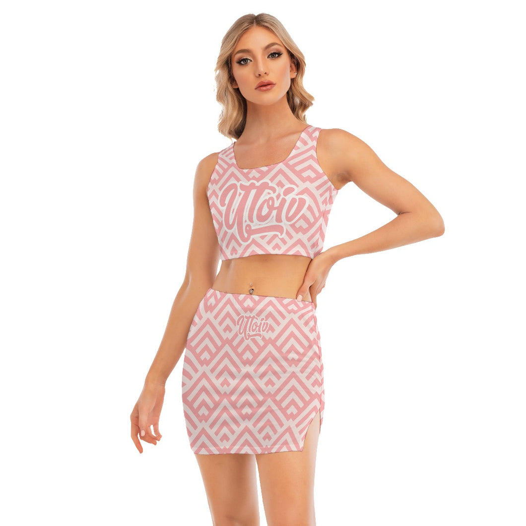 UTO IV Women's Camisole And Hip Skirt Suit