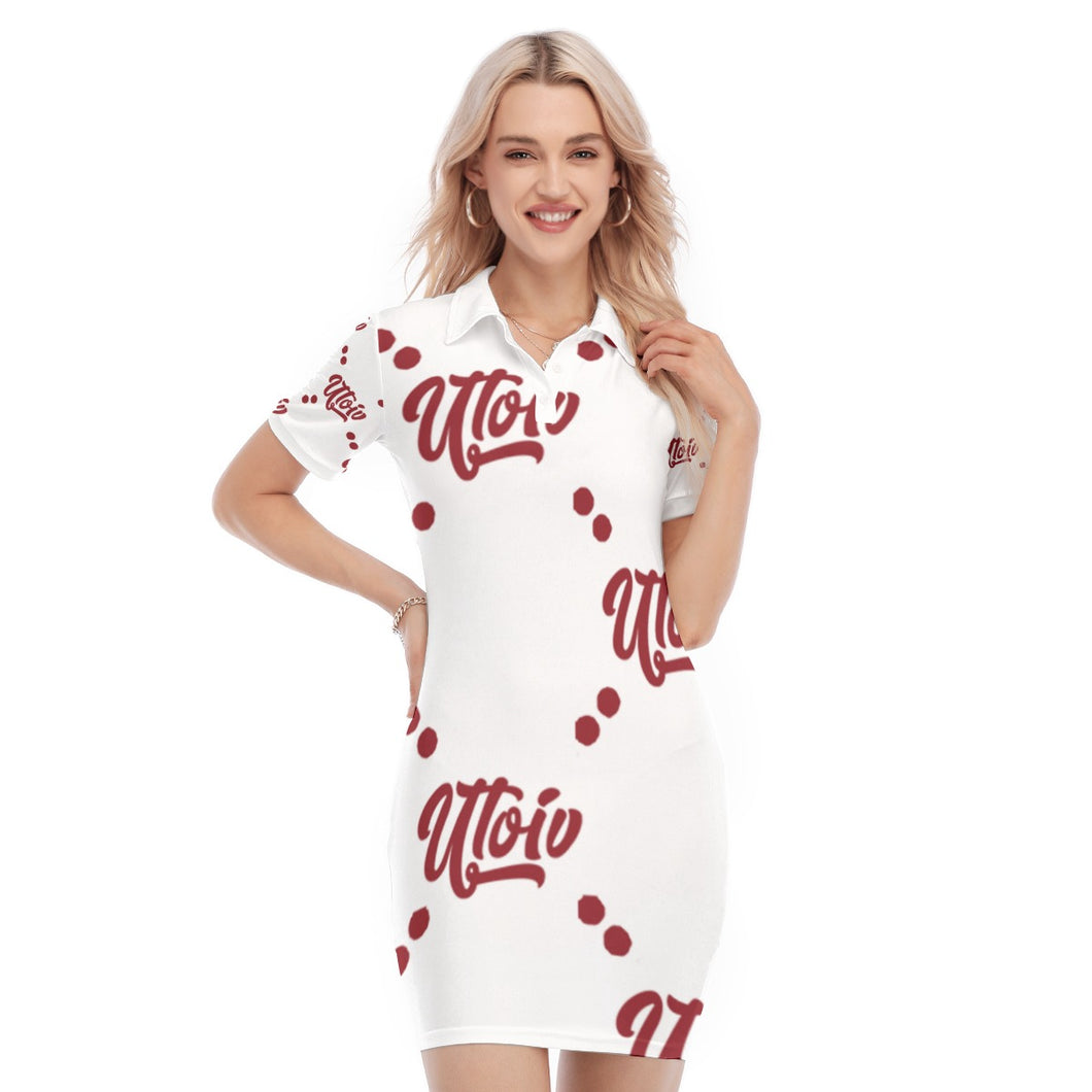 UTO IV Women's Polo Collar Dress