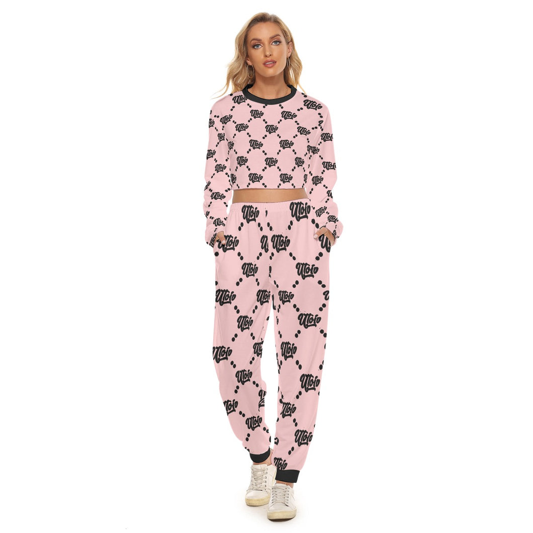 UTO IV Women's Crop Sweatshirt Suit