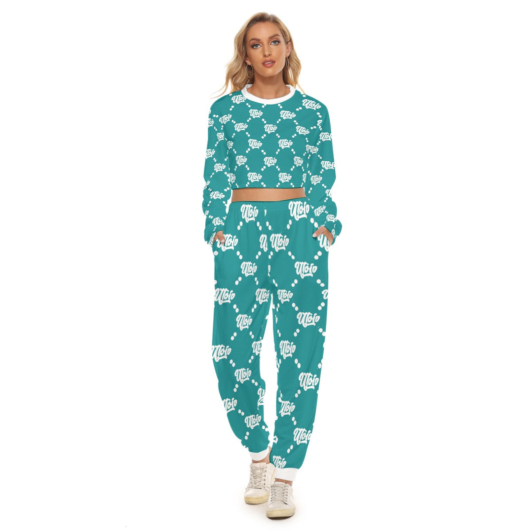 UTO IV Women's Crop Sweatshirt Suit