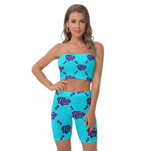 Load image into Gallery viewer, UTO IV Women&#39;s Breast Wrap Shorts Suit
