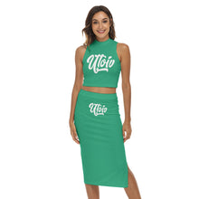 Load image into Gallery viewer, UTO IV Women&#39;s Tank Top &amp; Split High Skirt Set
