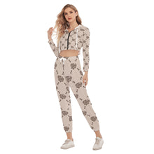 Load image into Gallery viewer, UTO IV Women&#39;s Crop Hoodie Sports Set
