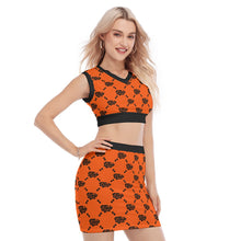 Load image into Gallery viewer, UTO IV V-Neck Vest Skirt Suit
