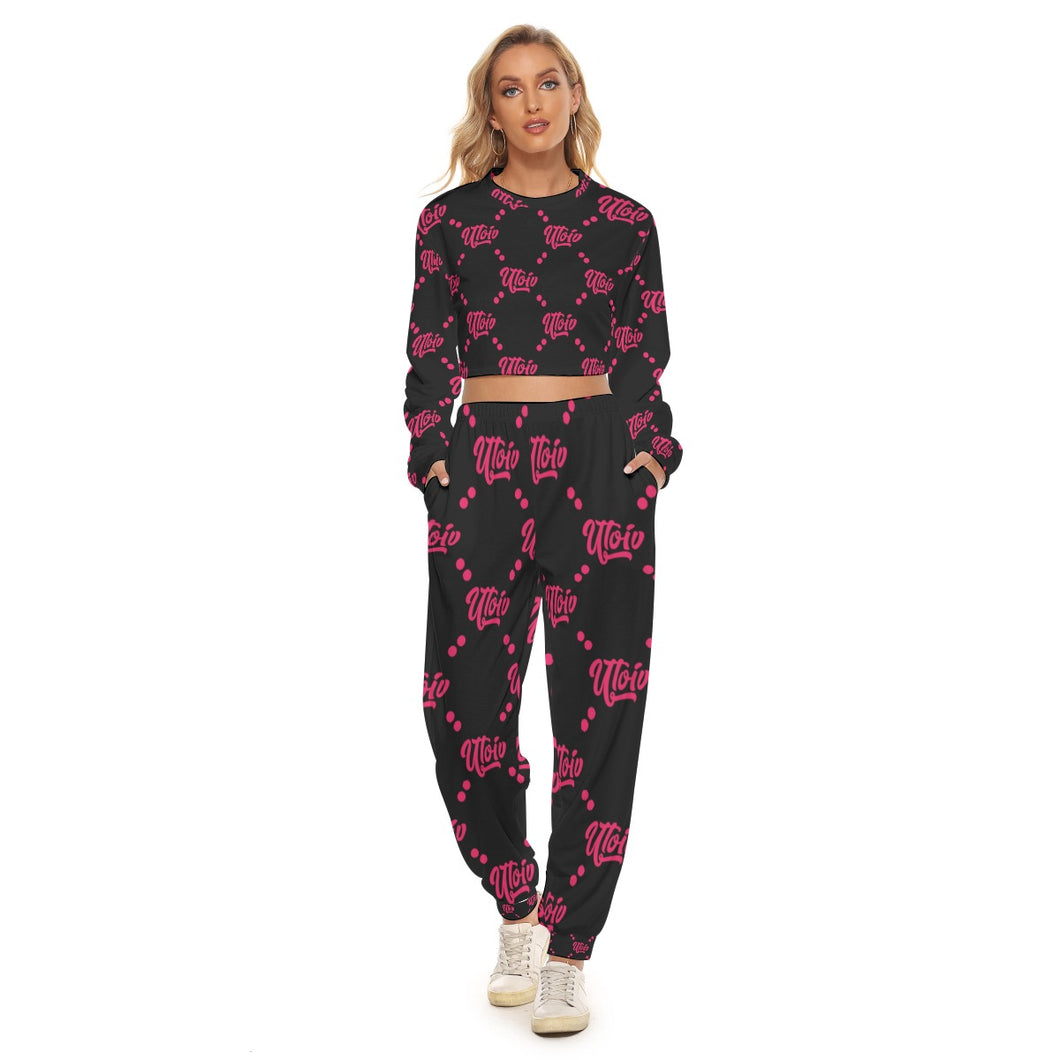 UTO IV Women's Crop Sweatshirt Suit