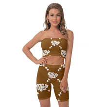 Load image into Gallery viewer, UTO IV Women&#39;s Breast Wrap Shorts Suit
