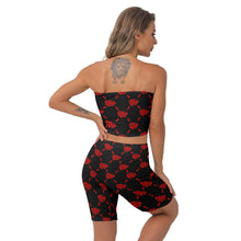 Load image into Gallery viewer, UTO IV Women&#39;s Breast Wrap Shorts Suit
