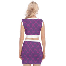 Load image into Gallery viewer, UTO IV V-Neck Vest Skirt Suit

