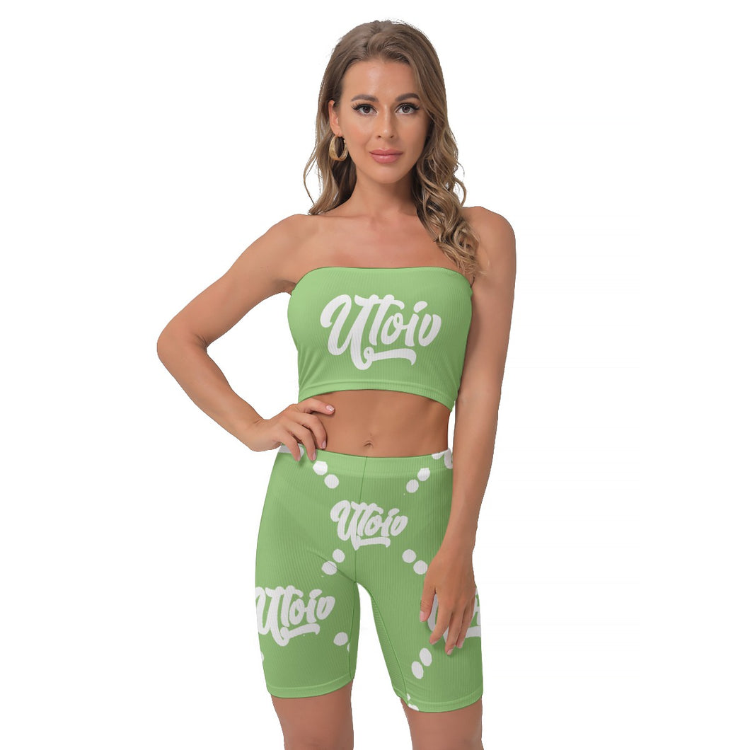UTO IV Women's Breast Wrap Shorts Suit