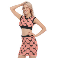 Load image into Gallery viewer, UTO IV V-Neck Vest Skirt Suit
