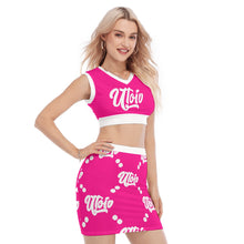 Load image into Gallery viewer, UTO IV V-Neck Vest Skirt Suit
