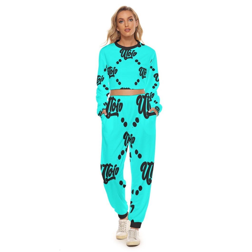 UTO IV Women's Crop Sweatshirt Suit